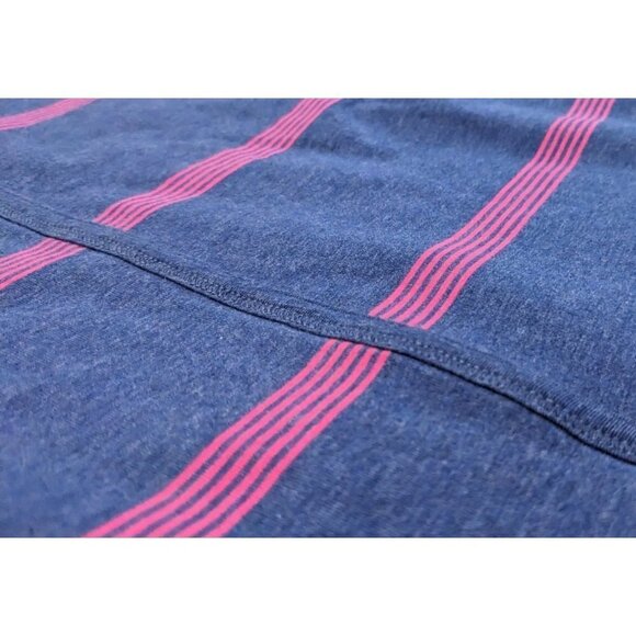 LOLË/LOLE Anna Blue & Pink Activewear Tank Dress Striped Organic Cotton Size M - Picture 8 of 9